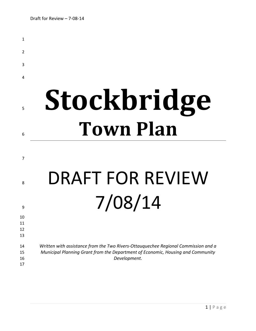 Draft for Review 7-08-14