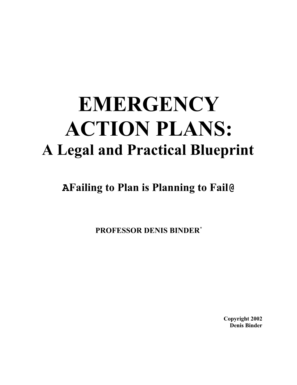 A Legal and Practical Blueprint