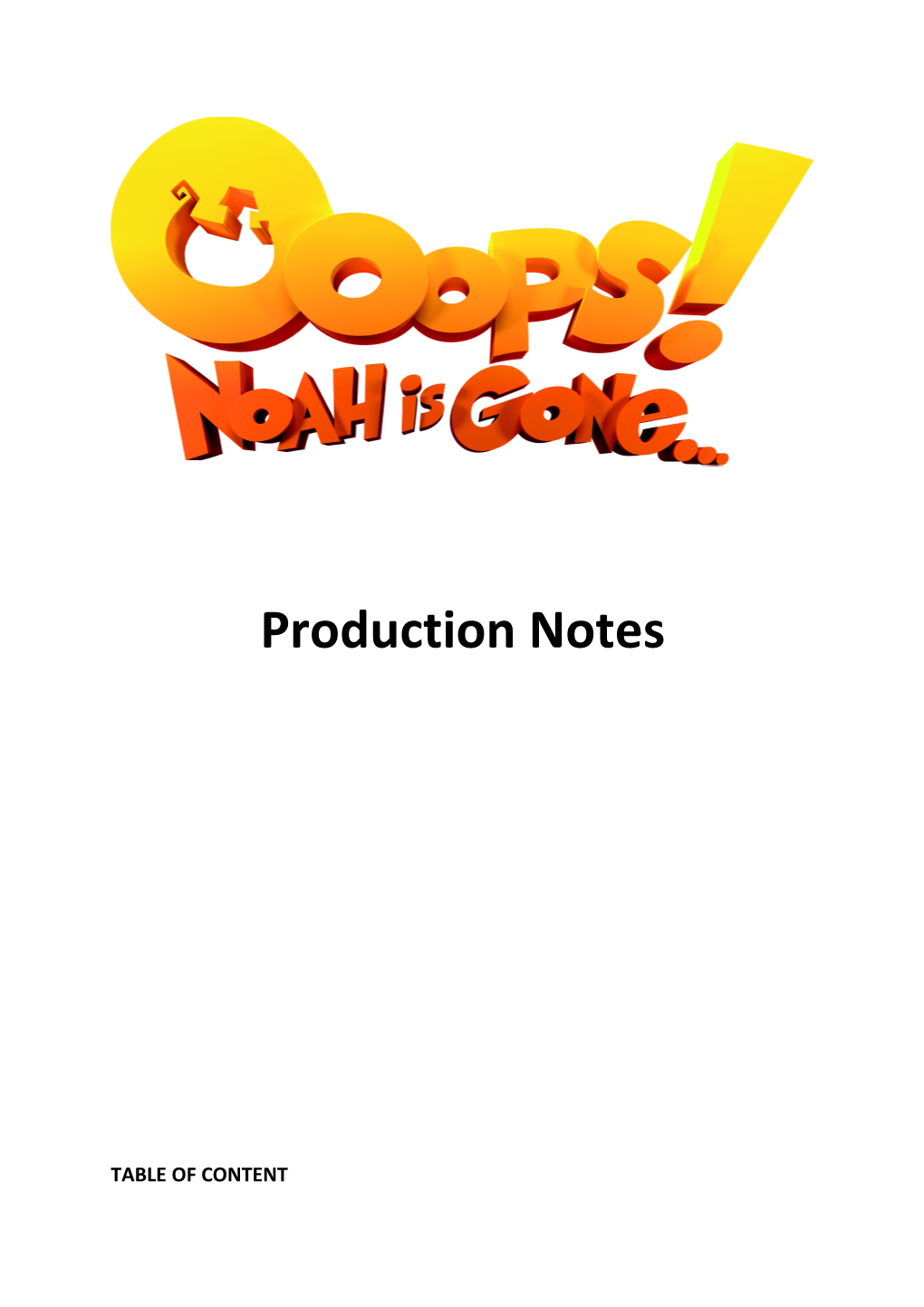 20141218 Ooops Deliveries Productionnotes