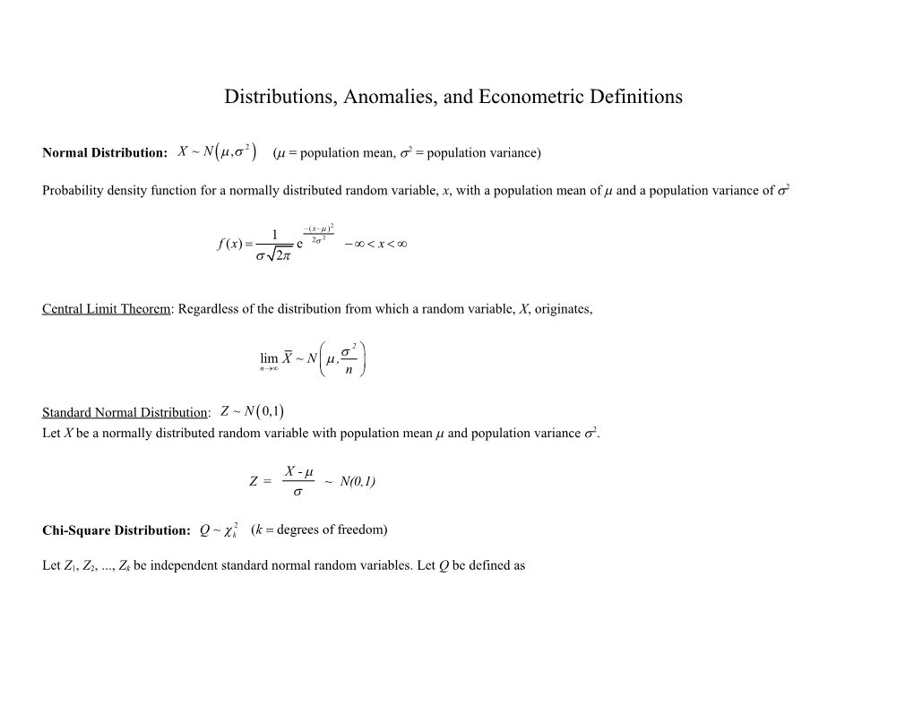 Statistical Anomaly	Problem	Detection	Correction