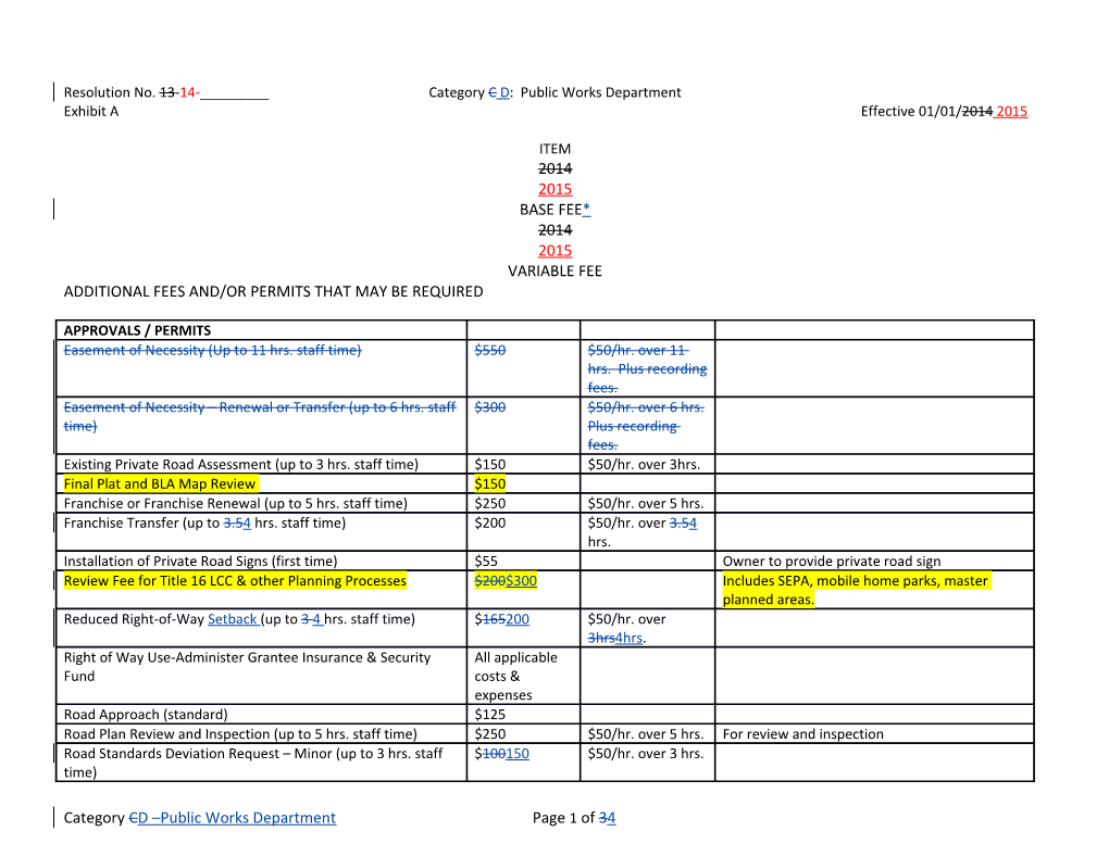 Resolution No. 13-14-______Category C D: Public Works Department