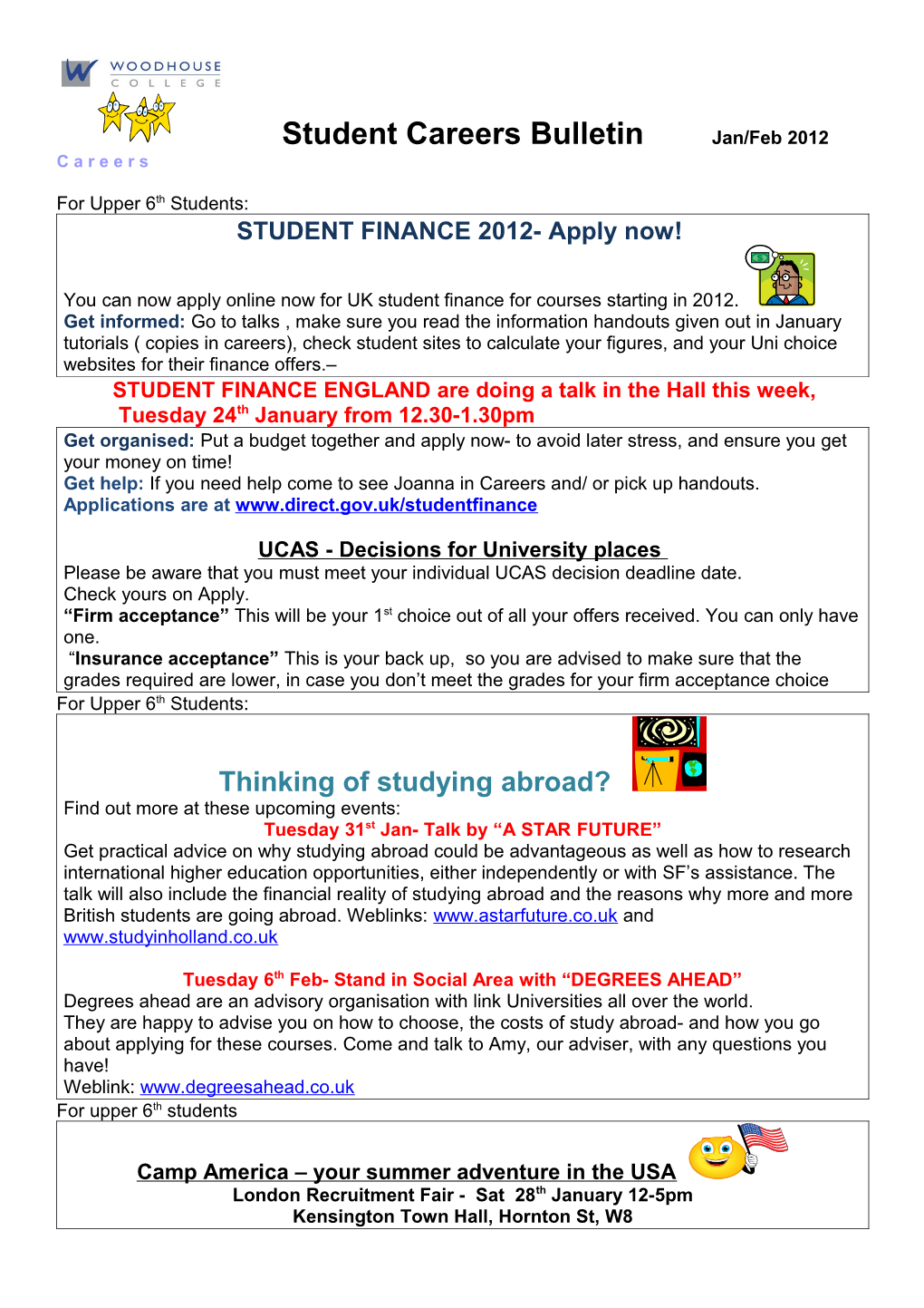 STUDENT FINANCE 2012- Apply Now!