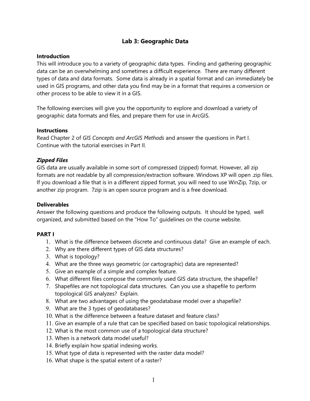 Geog 265 Introduction to Web-Based Geographic Data and Arcims