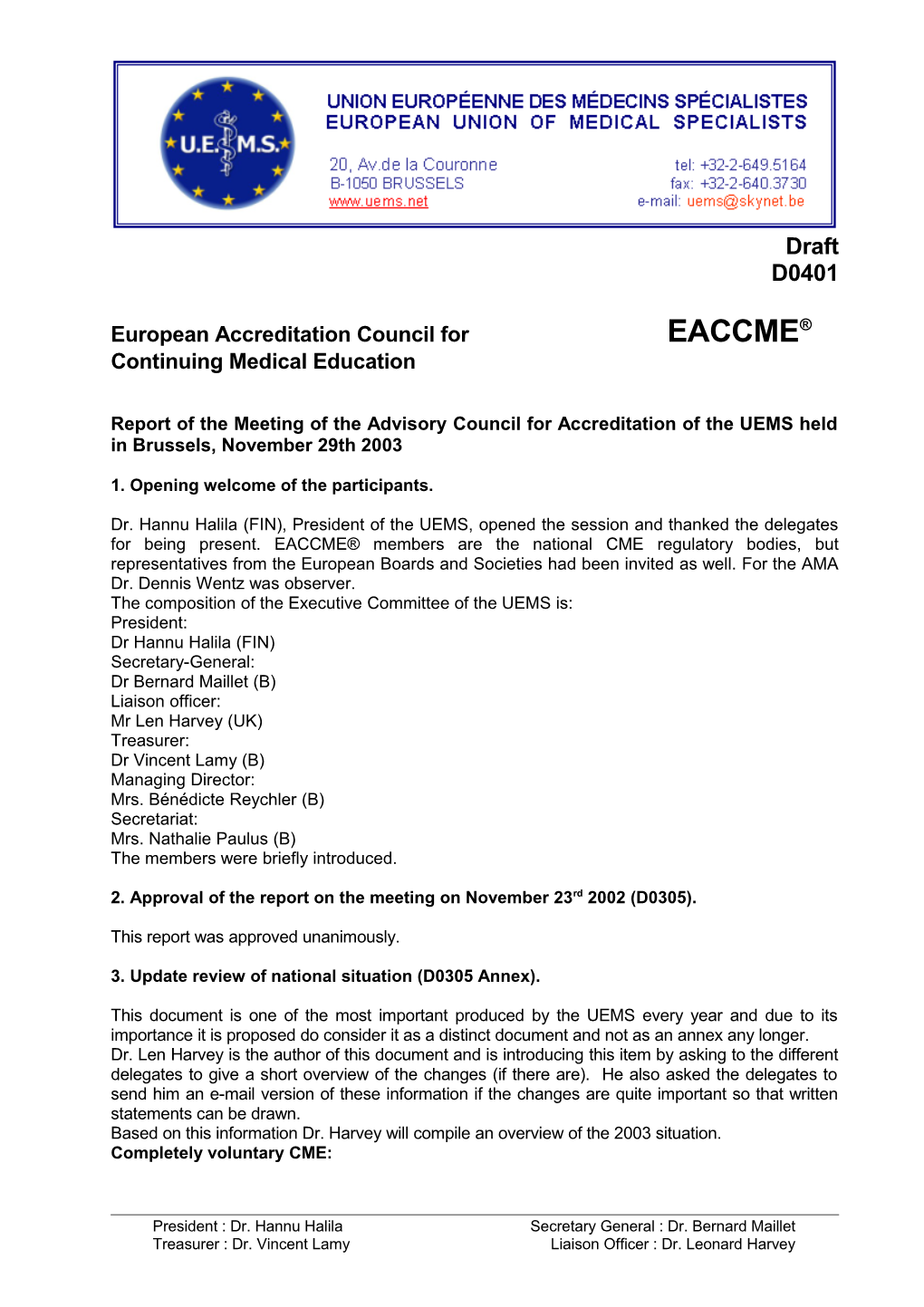 European Accreditation Council For