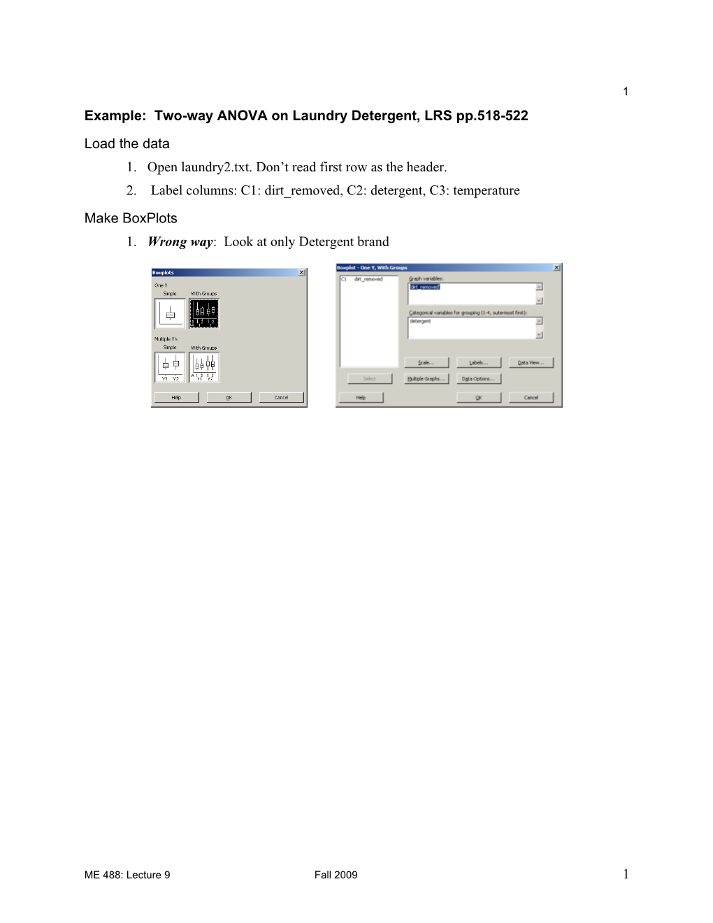 Example: Two-Way ANOVA on Laundry Detergent, LRS Pp.518-522