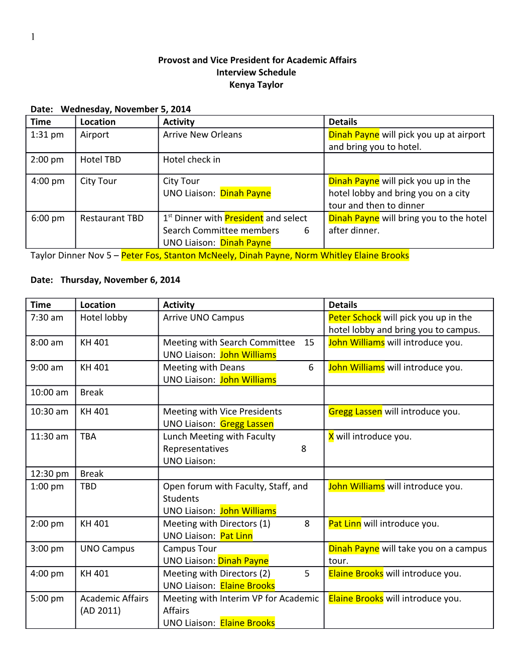 Provost and Vice President for Academic Affairs