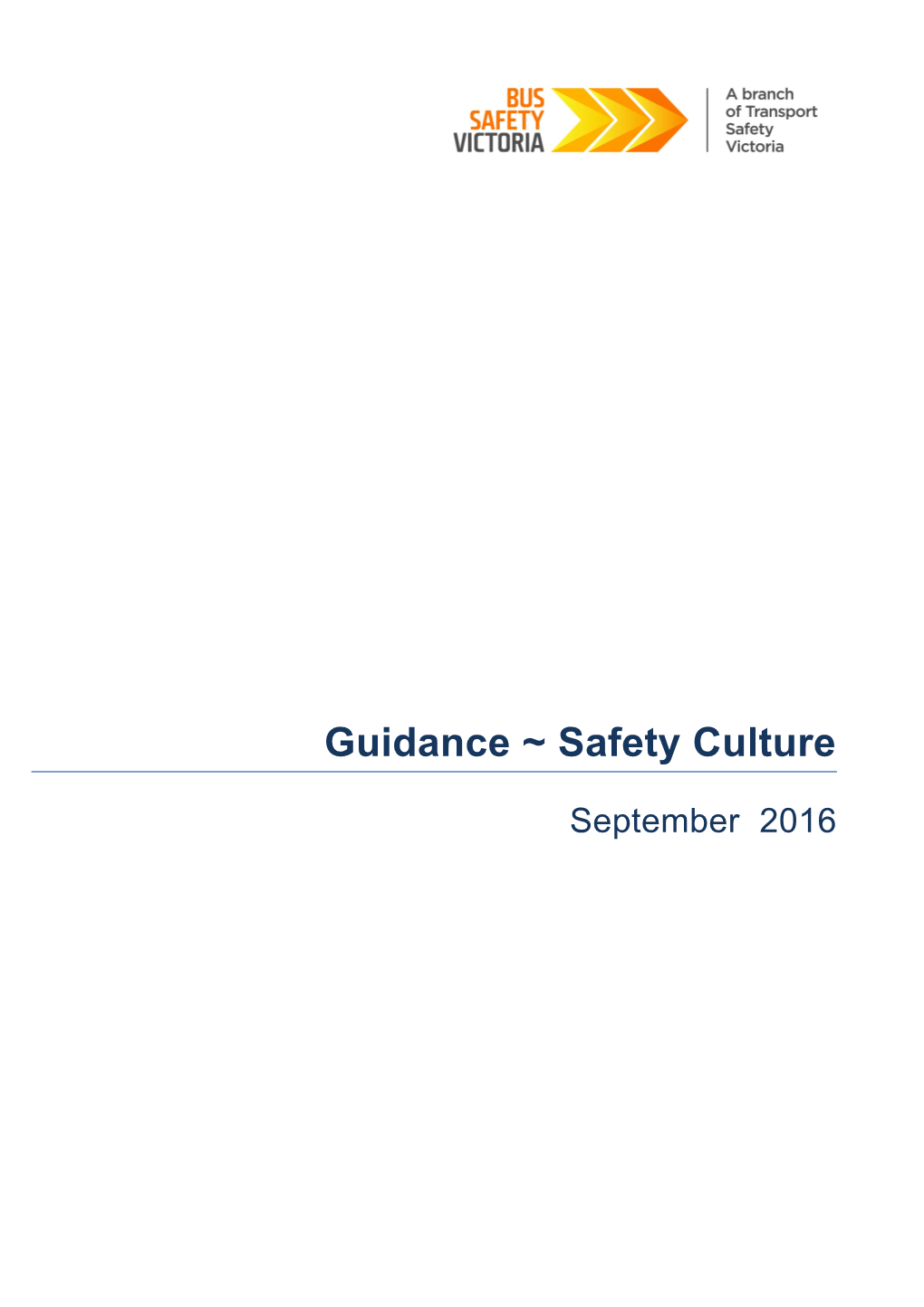 Guidance Safety Culture