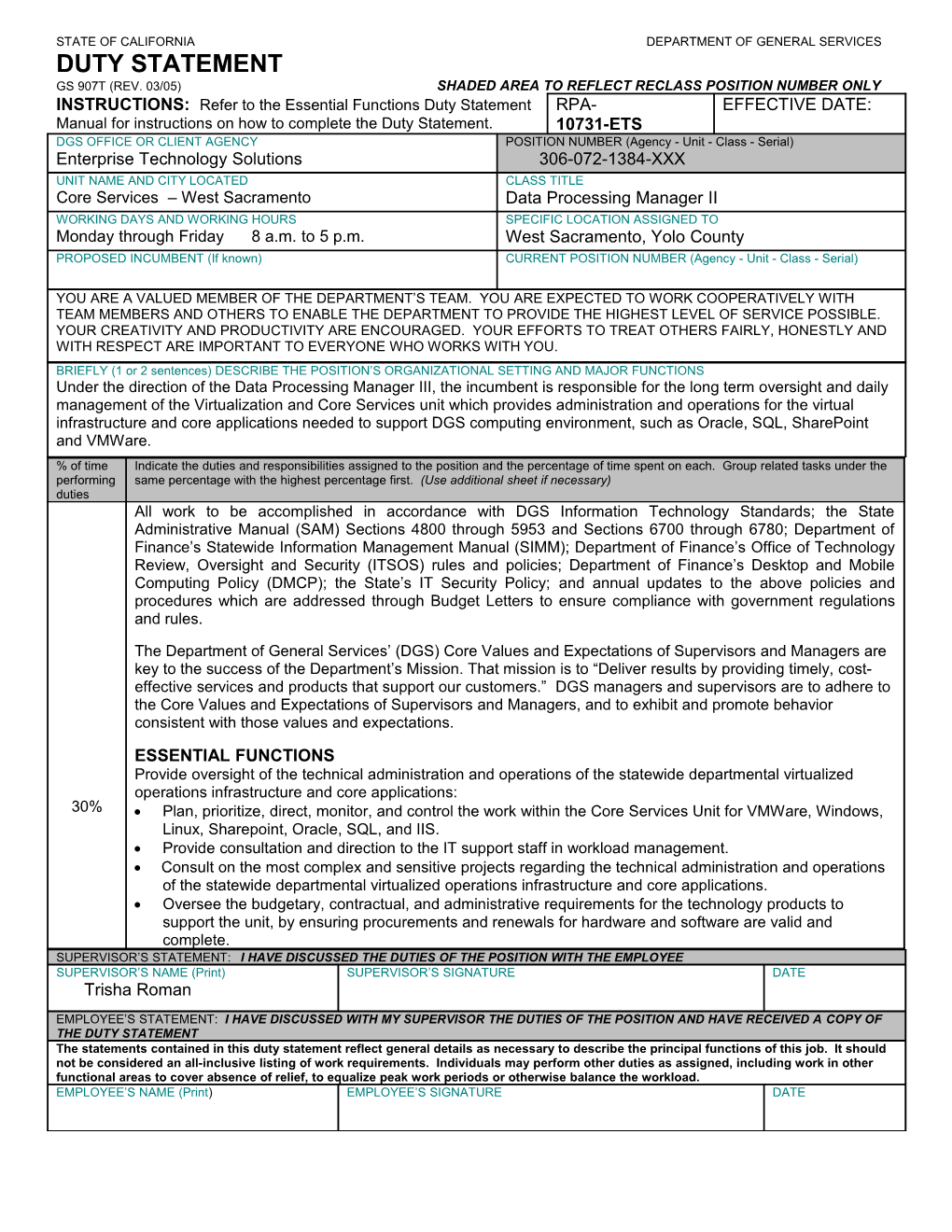 Provideconsultation and Direction to the IT Support Staff in Workload Management