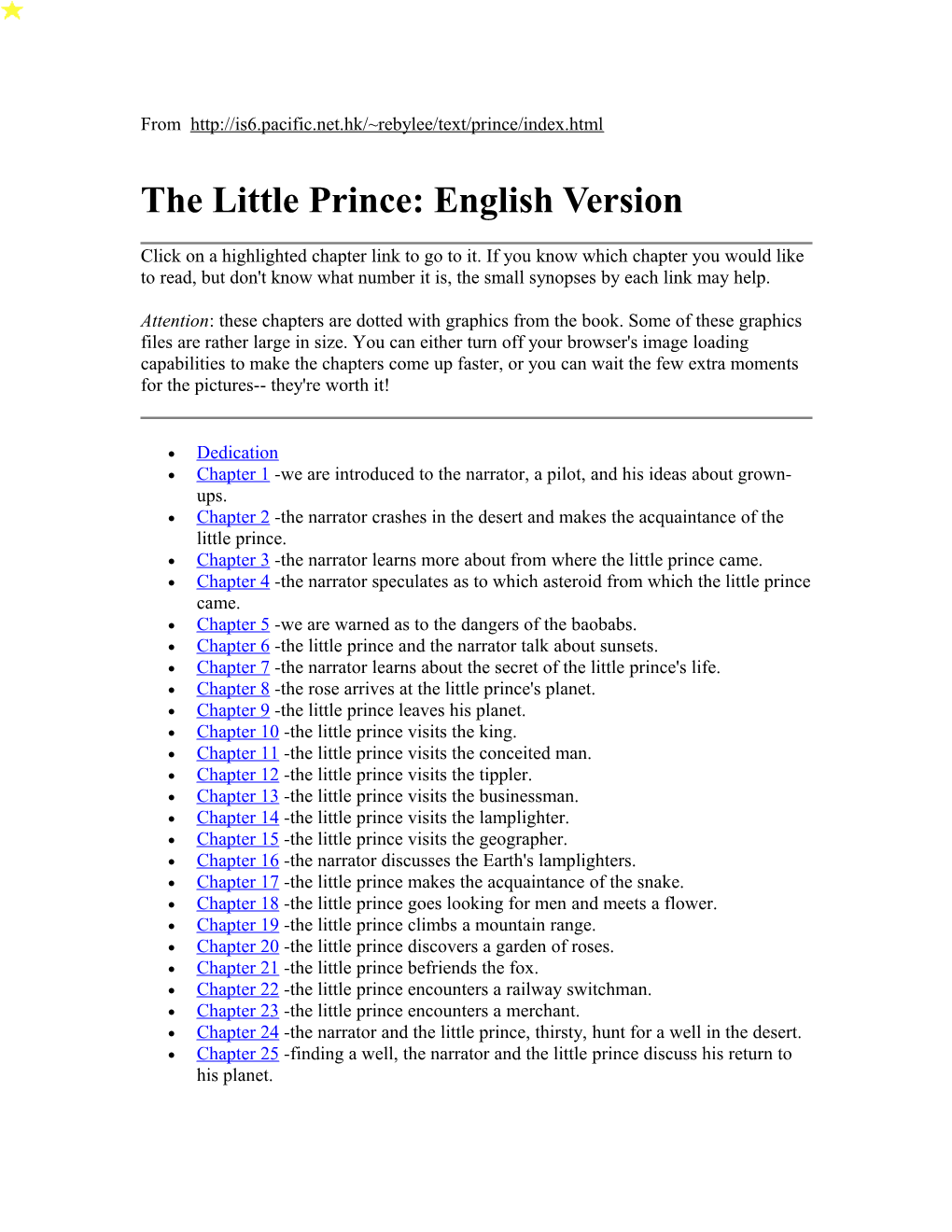 The Little Prince: English Version