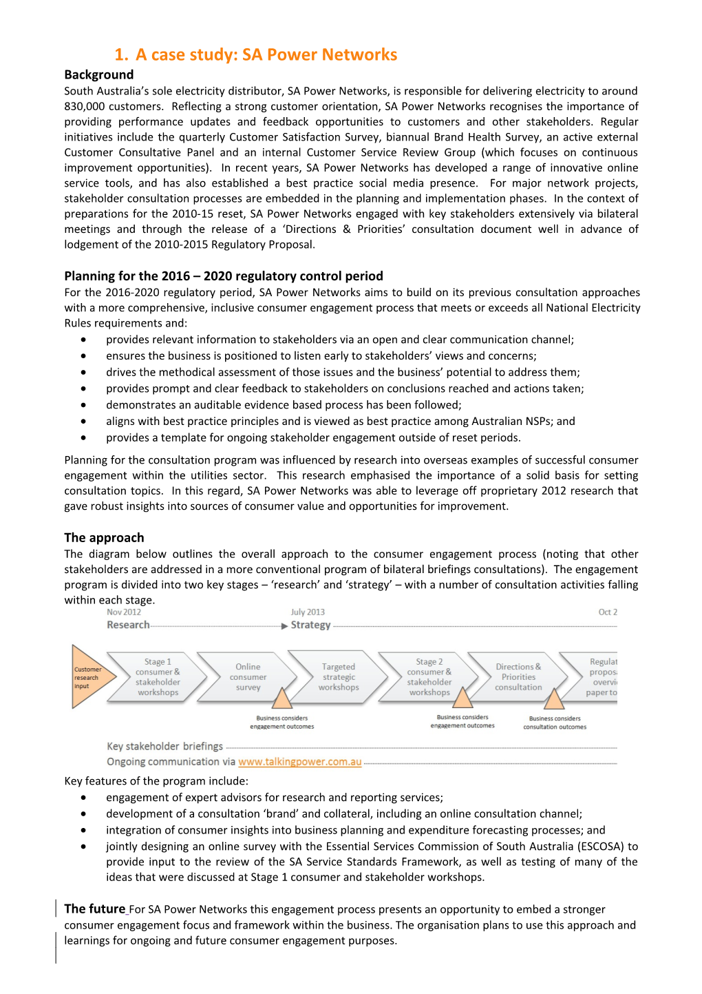 A Case Study: SA Power Networks