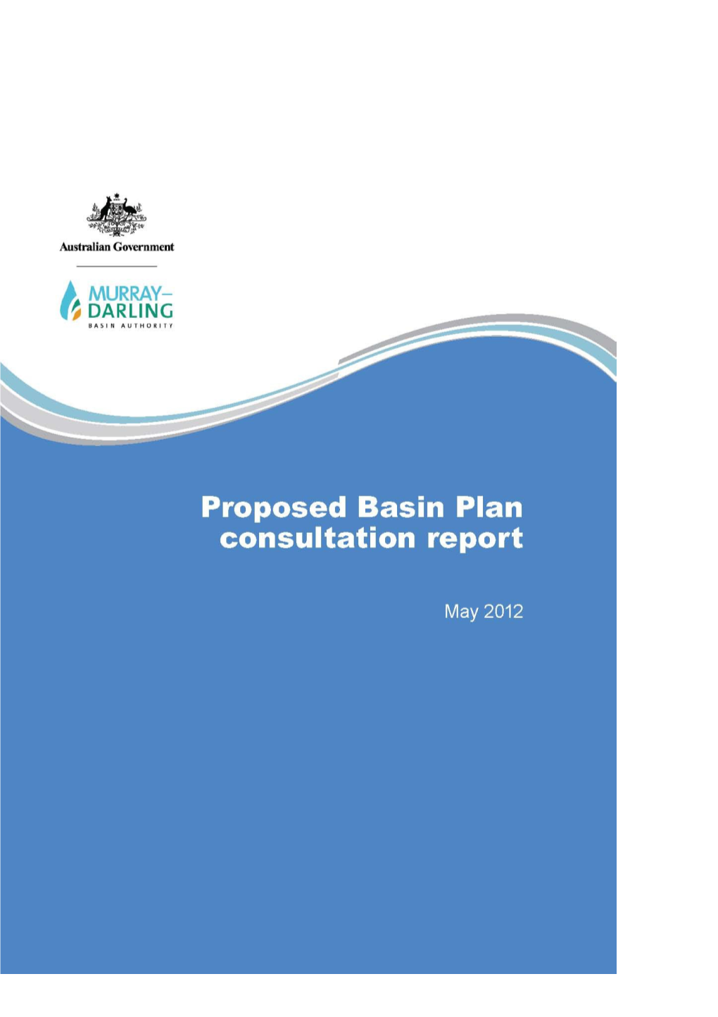 Proposed Basin Plan Consultation Report