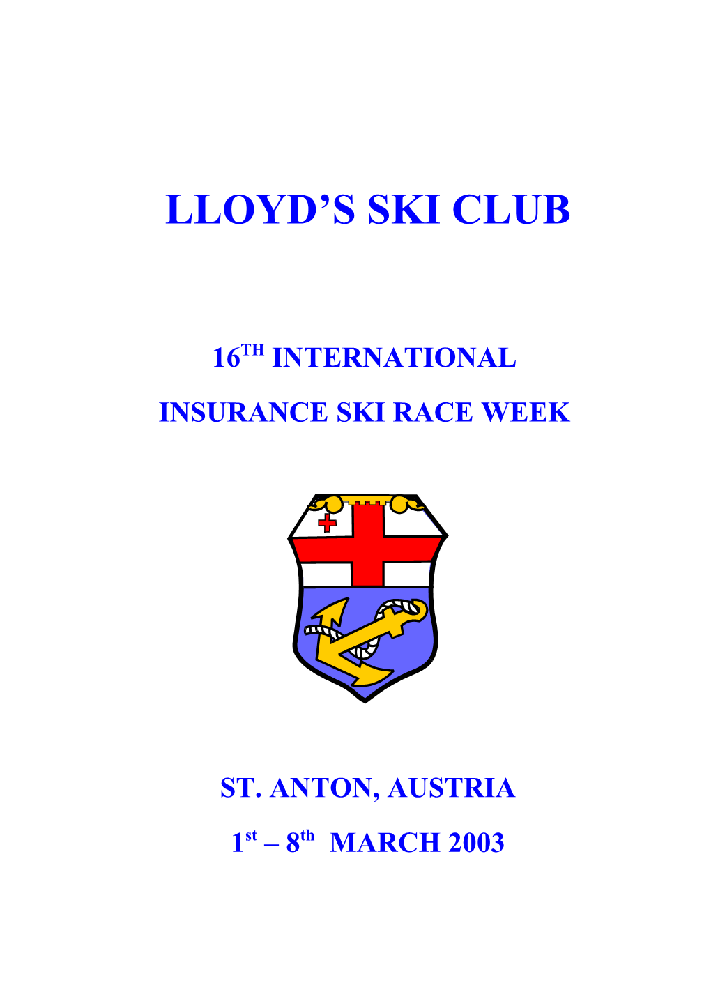 Insurance Ski Race Week