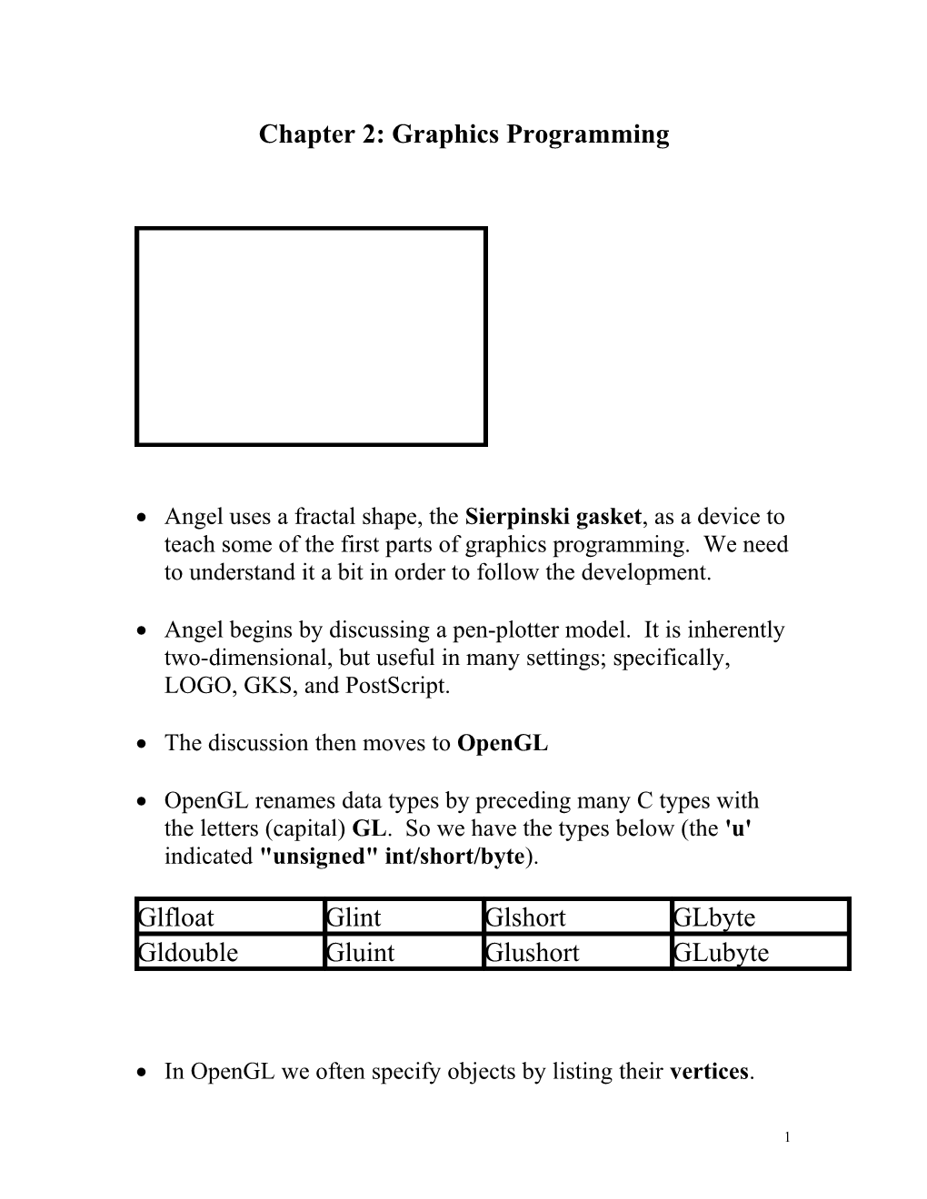 Chapter 2: Graphics Programming