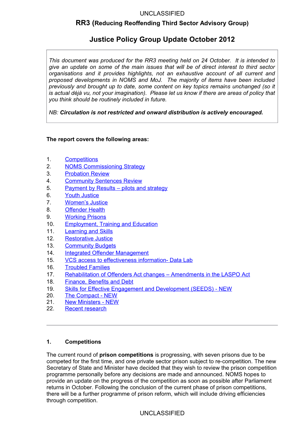 RR3 (Reducing Reoffending Third Sector Advisory Group)