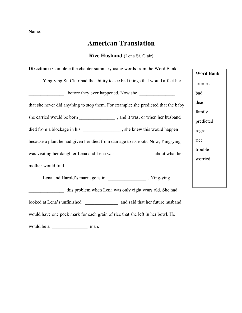 American Translation