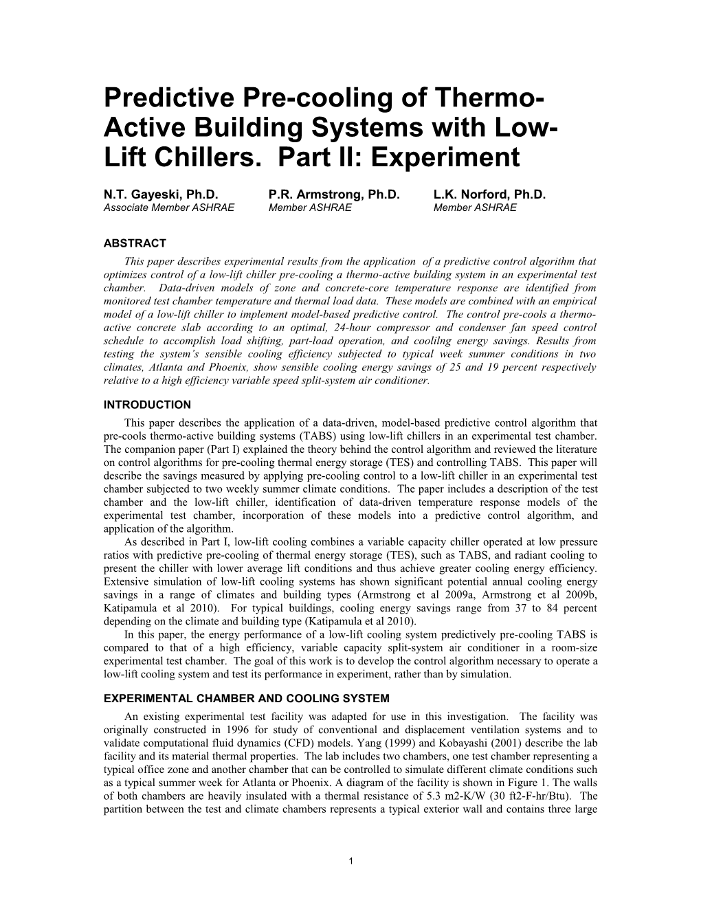 Predictive Pre-Cooling of Thermo-Active Building Systems with Low-Lift Chillers. Part