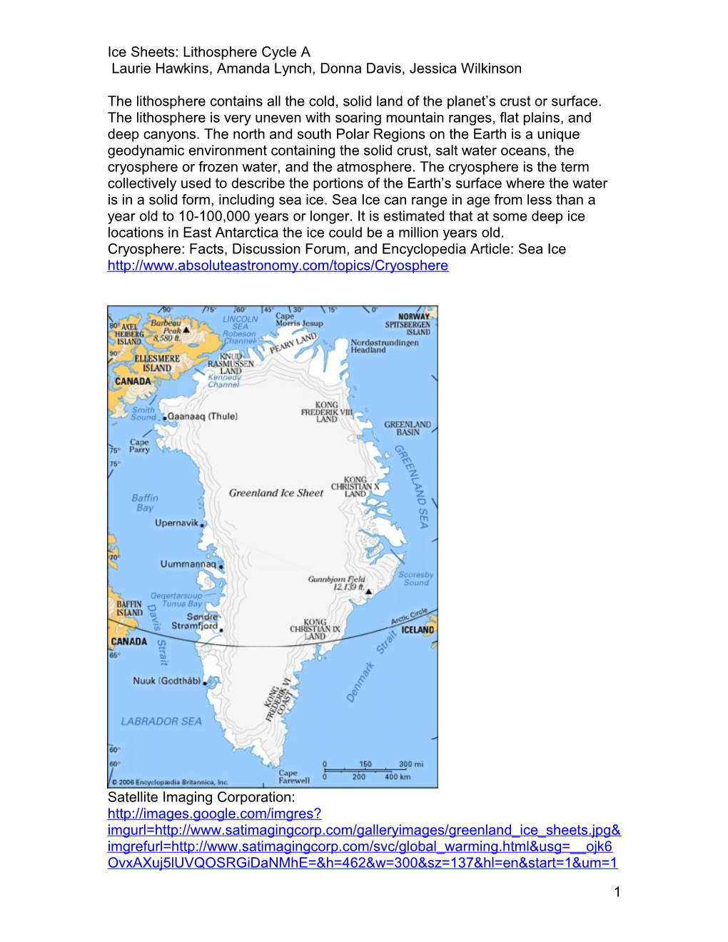 Ice Sheets: Lithosphere