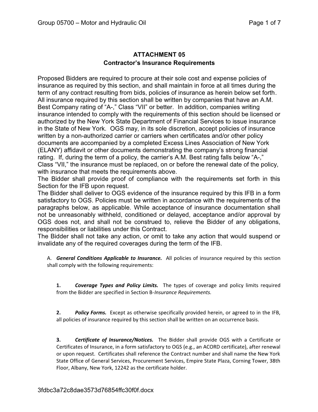 Group 05700 Motor and Hydraulic Oilpage 1 of 7