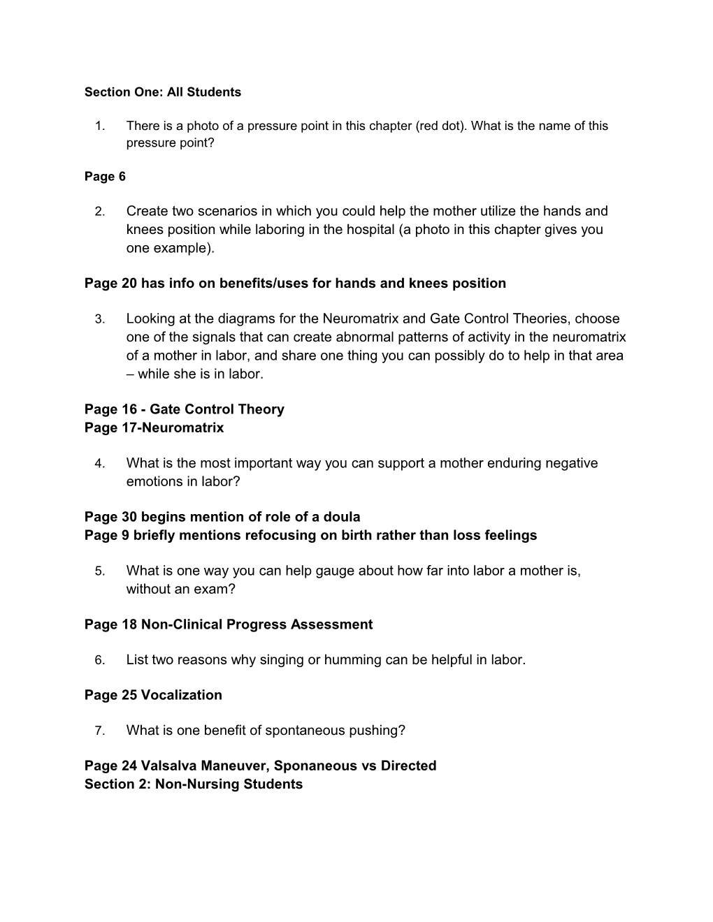 Page 20 Has Info on Benefits/Uses for Hands and Knees Position