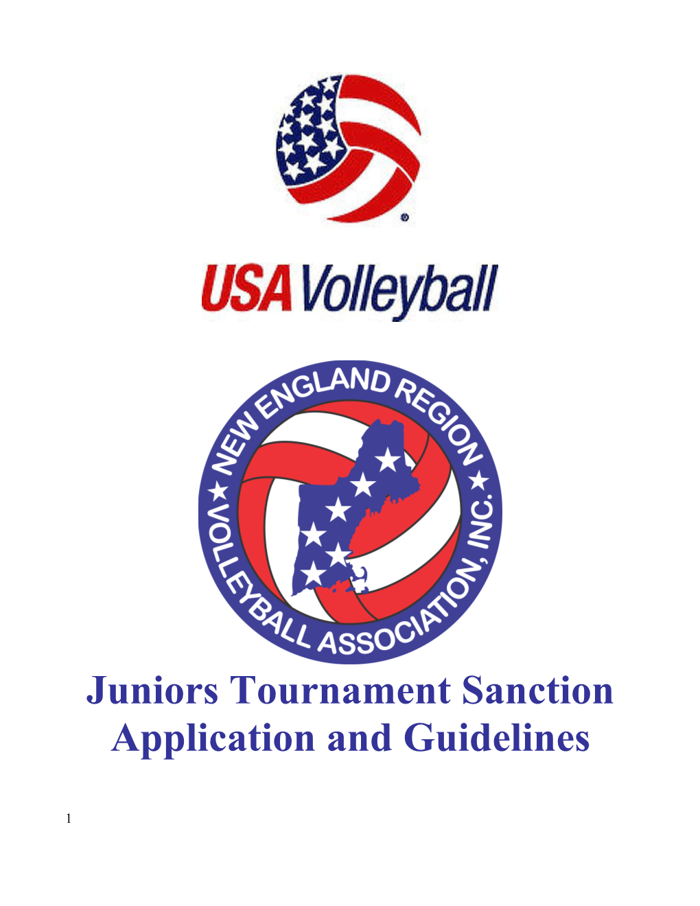 Juniors Tournament Sanction Application and Guidelines