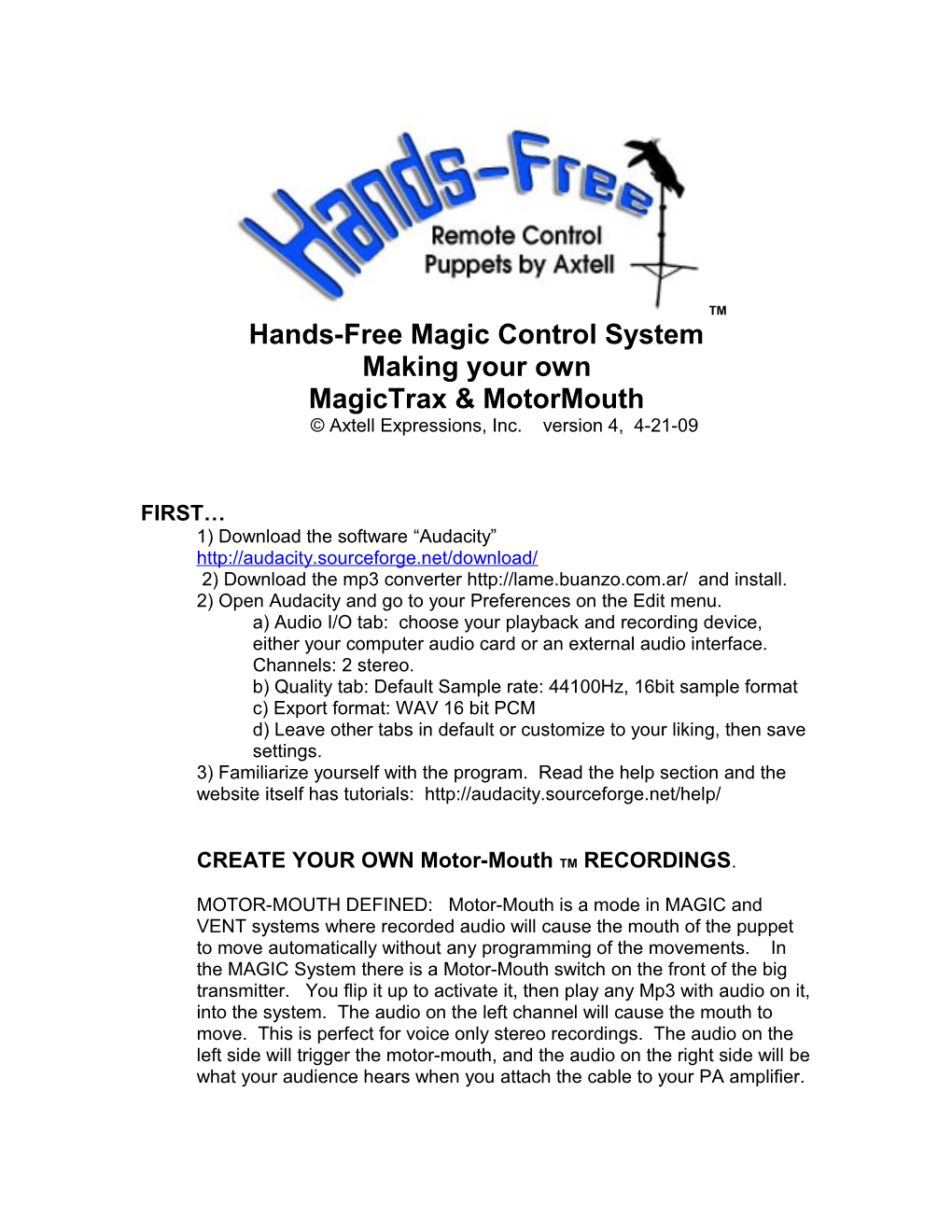 Magic Control System