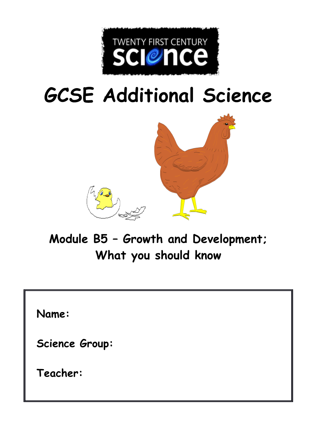 Module B5 Growth and Development;