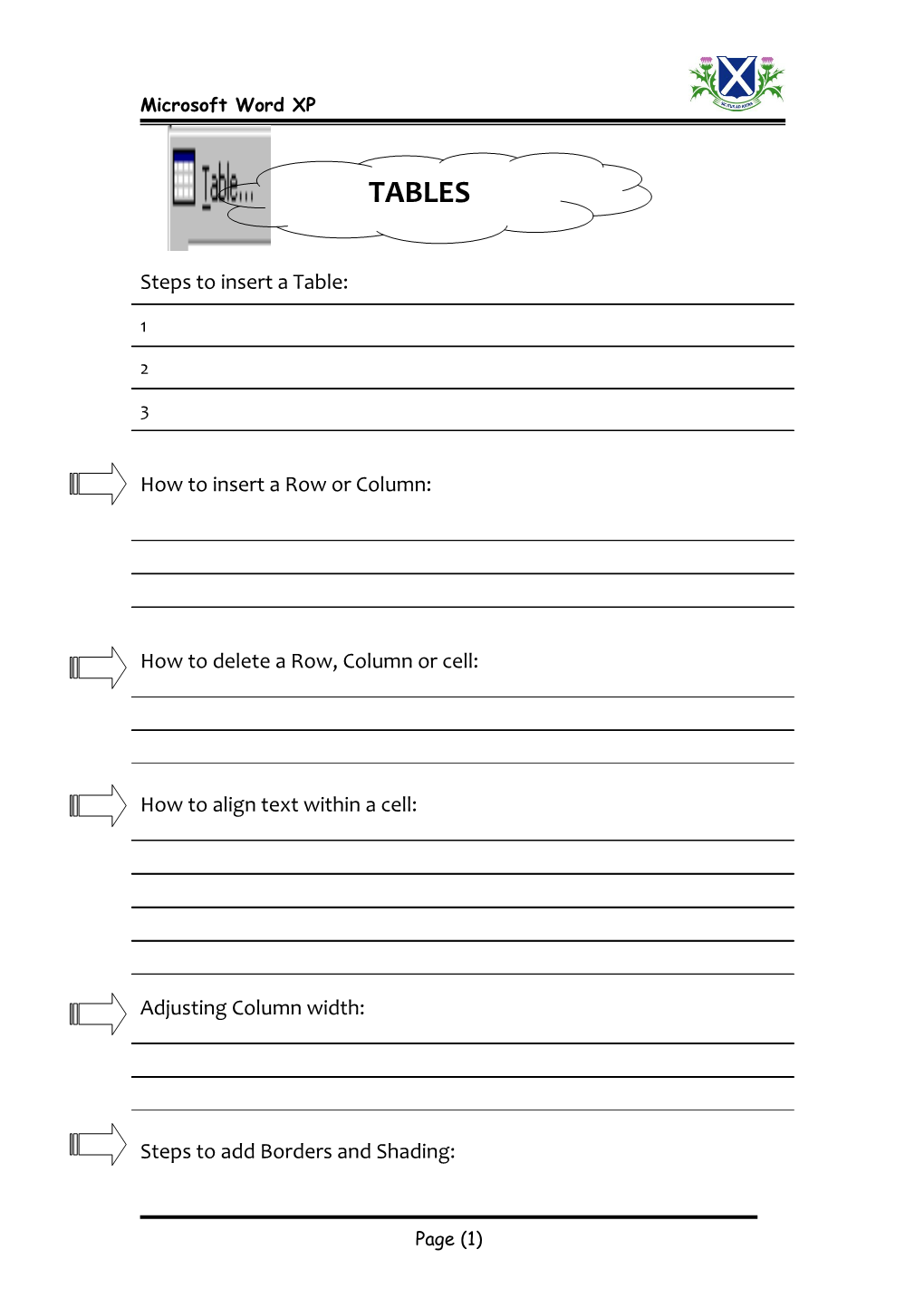 How to Insert a Row Or Column