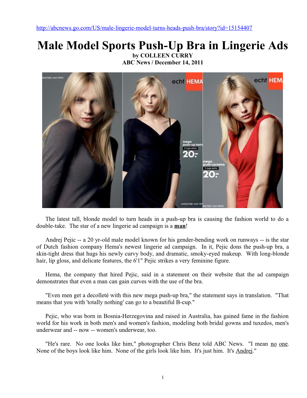 Andrej Pejic .Pdf