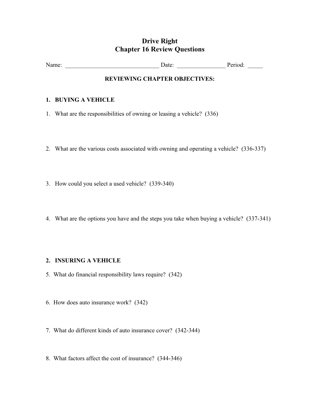 Chapter 16Review Questions