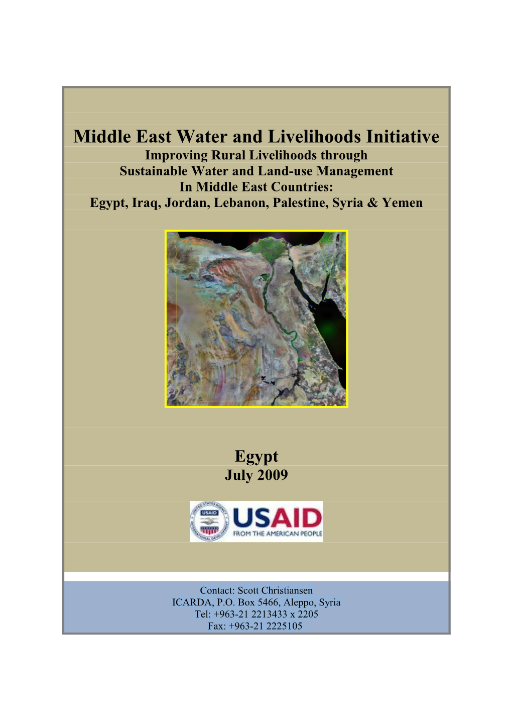 Middle East Water and Livelihoods Initiative