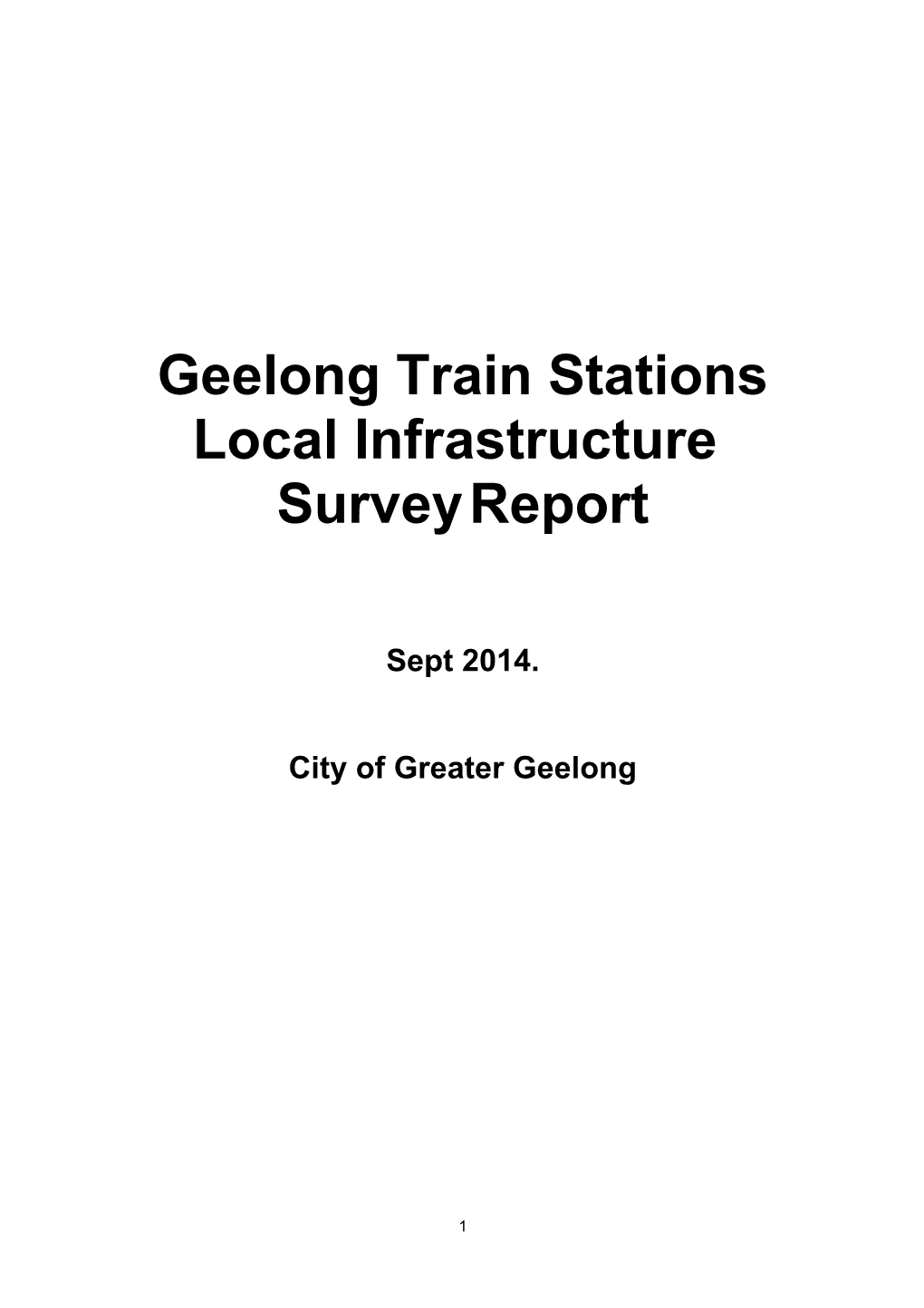 Geelong Train Stations Local Infrastructure