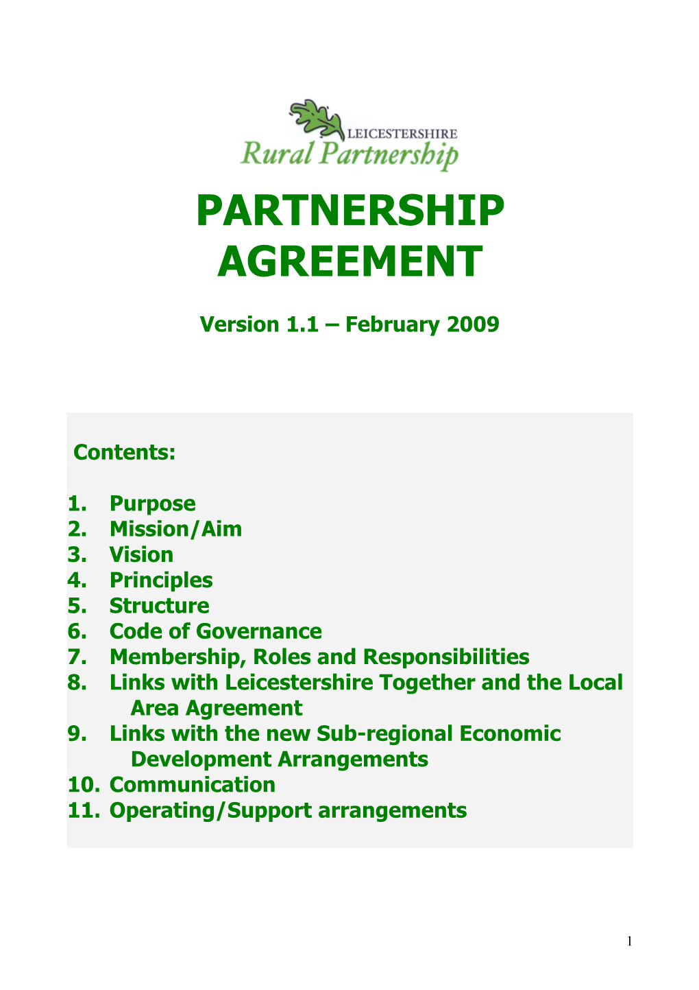 Developing the Sustainable Community Strategy and Local Area Agreement