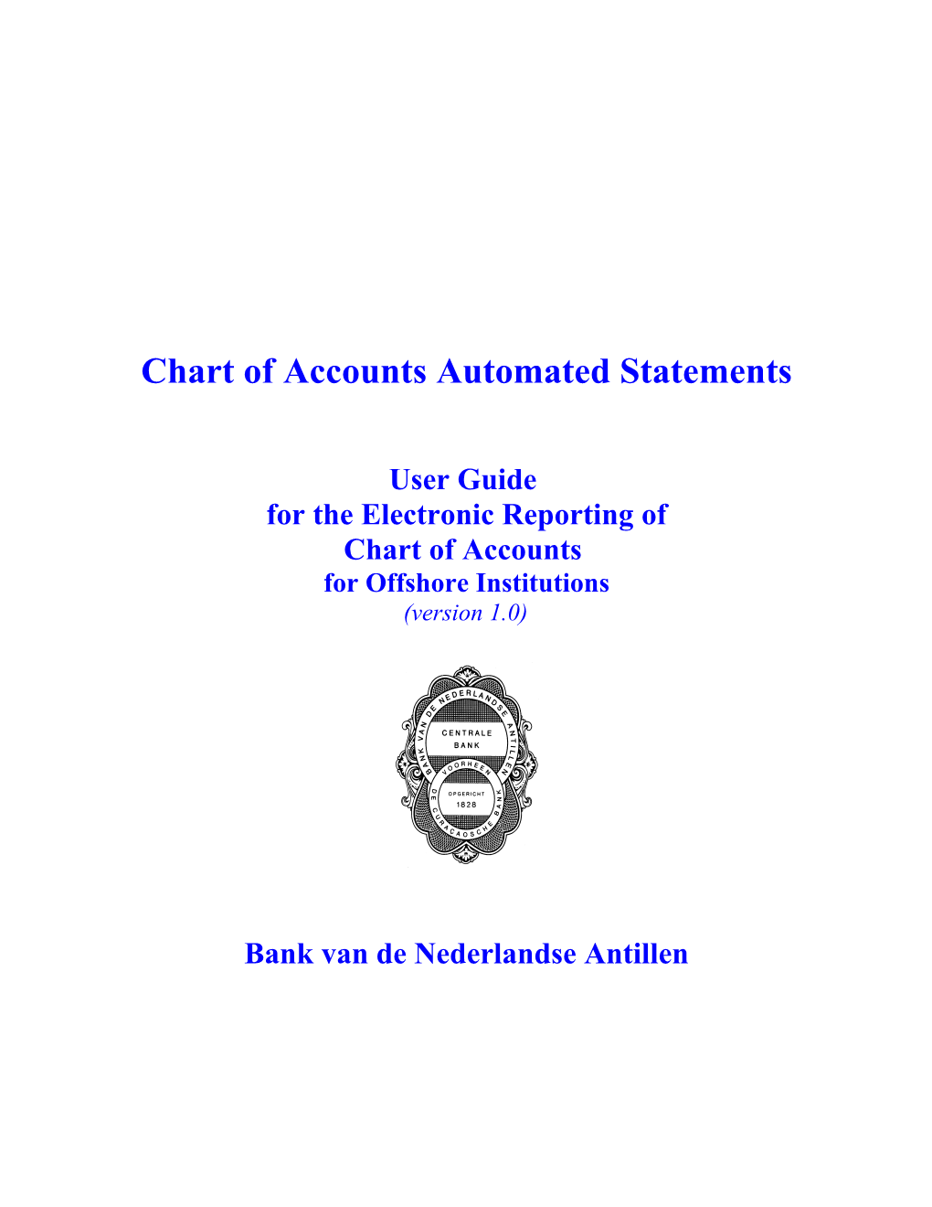 Chart of Accounts Automated Statements