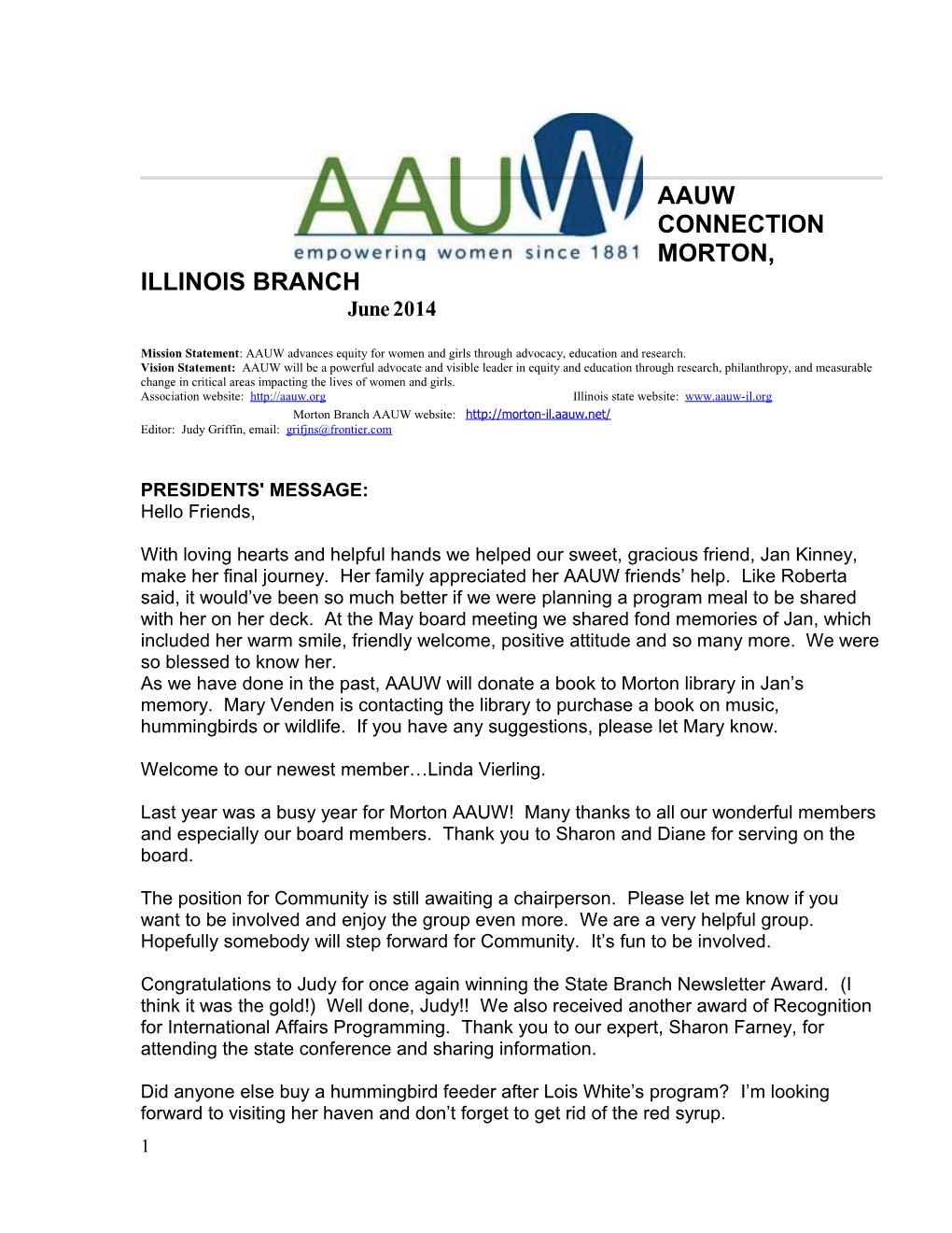 Aauw Connection