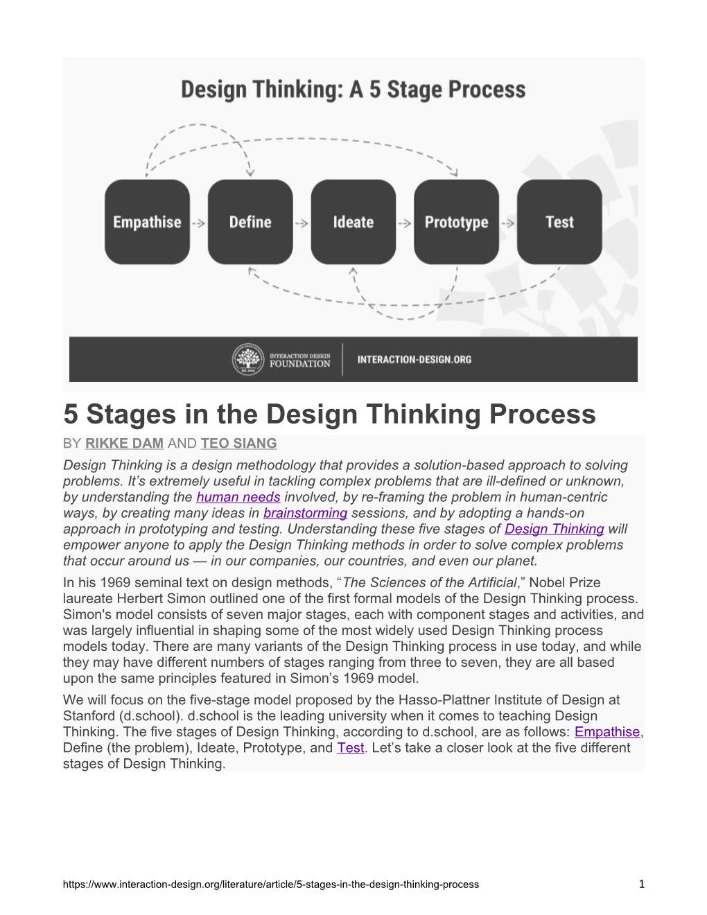 5 Stages In The Design Thinking Process Docest 9817