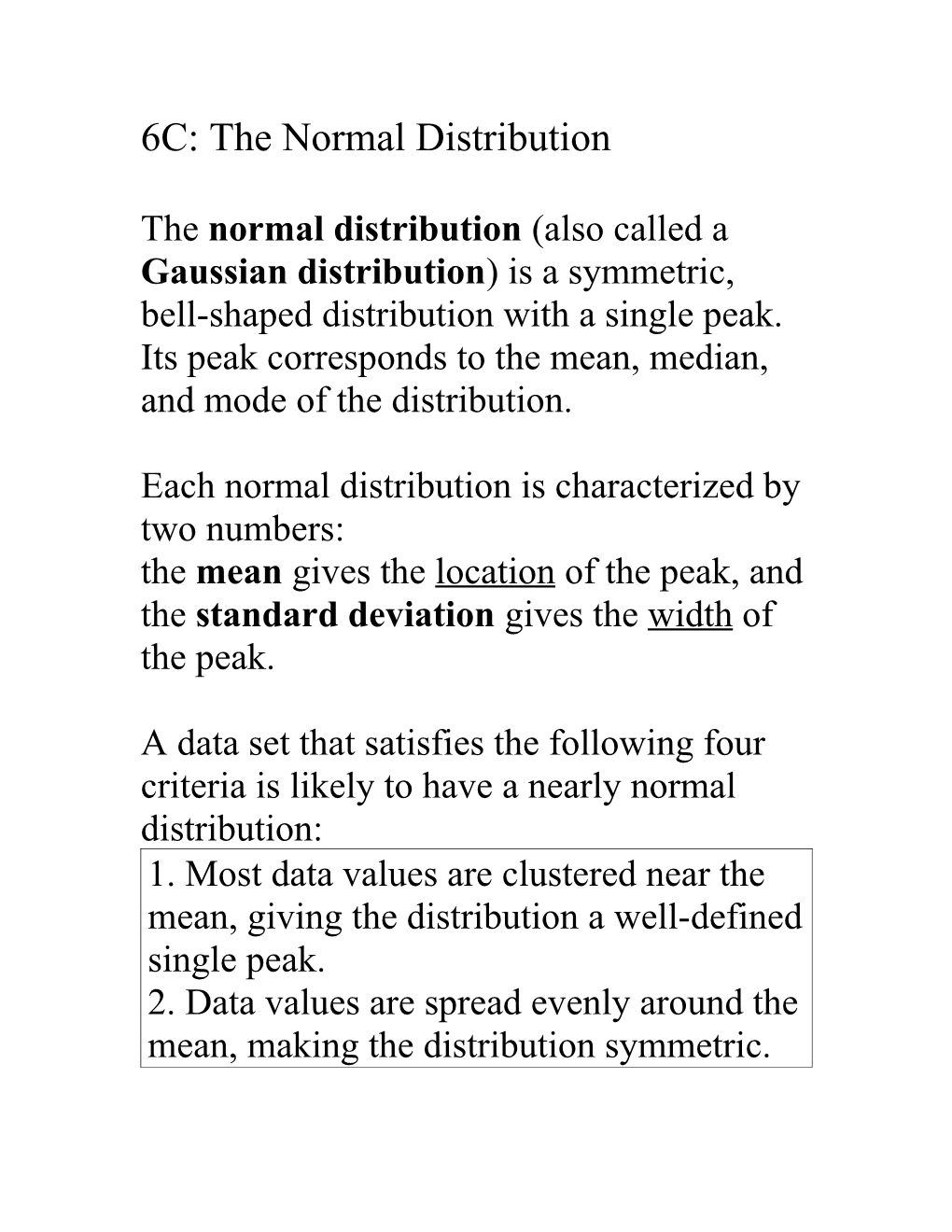 6A: Characterizing a Data Distribution