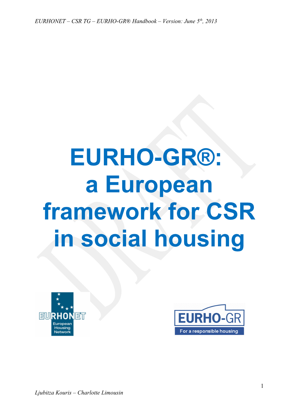 A European Framework for CSR in Social Housing