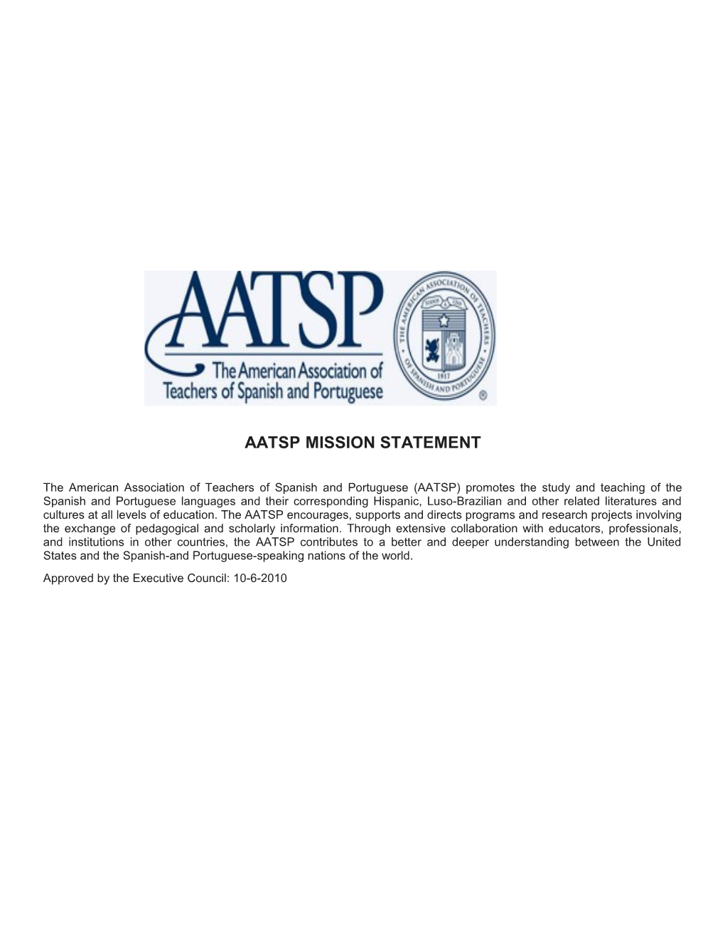 Aatsp Mission Statement
