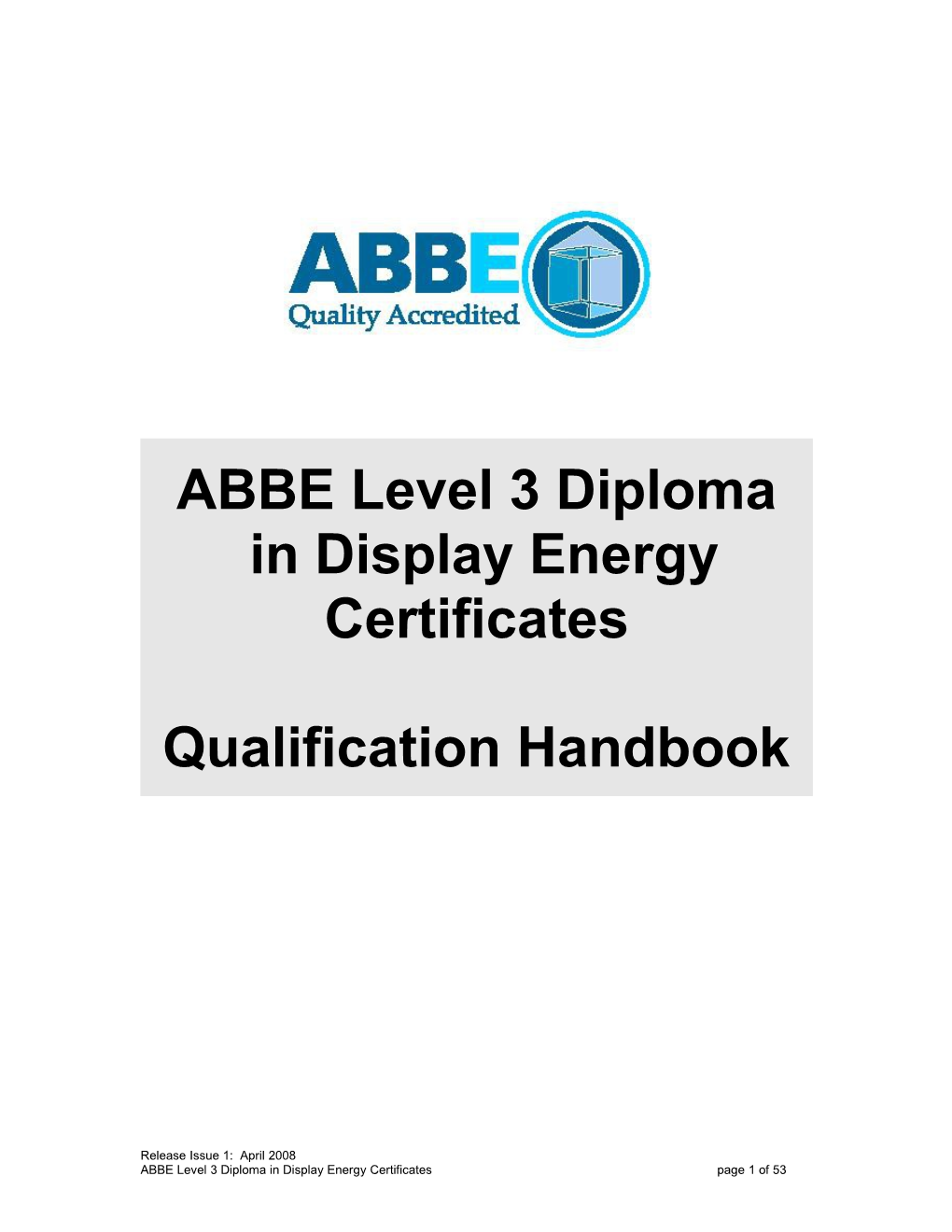 ABBE Level 3 Diploma