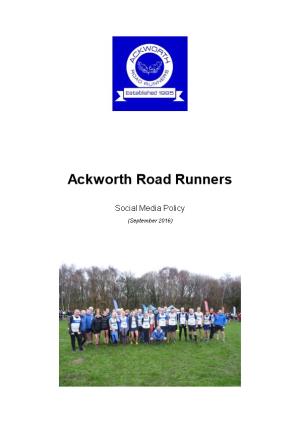 Ackworth Road Runners Social Media Policy
