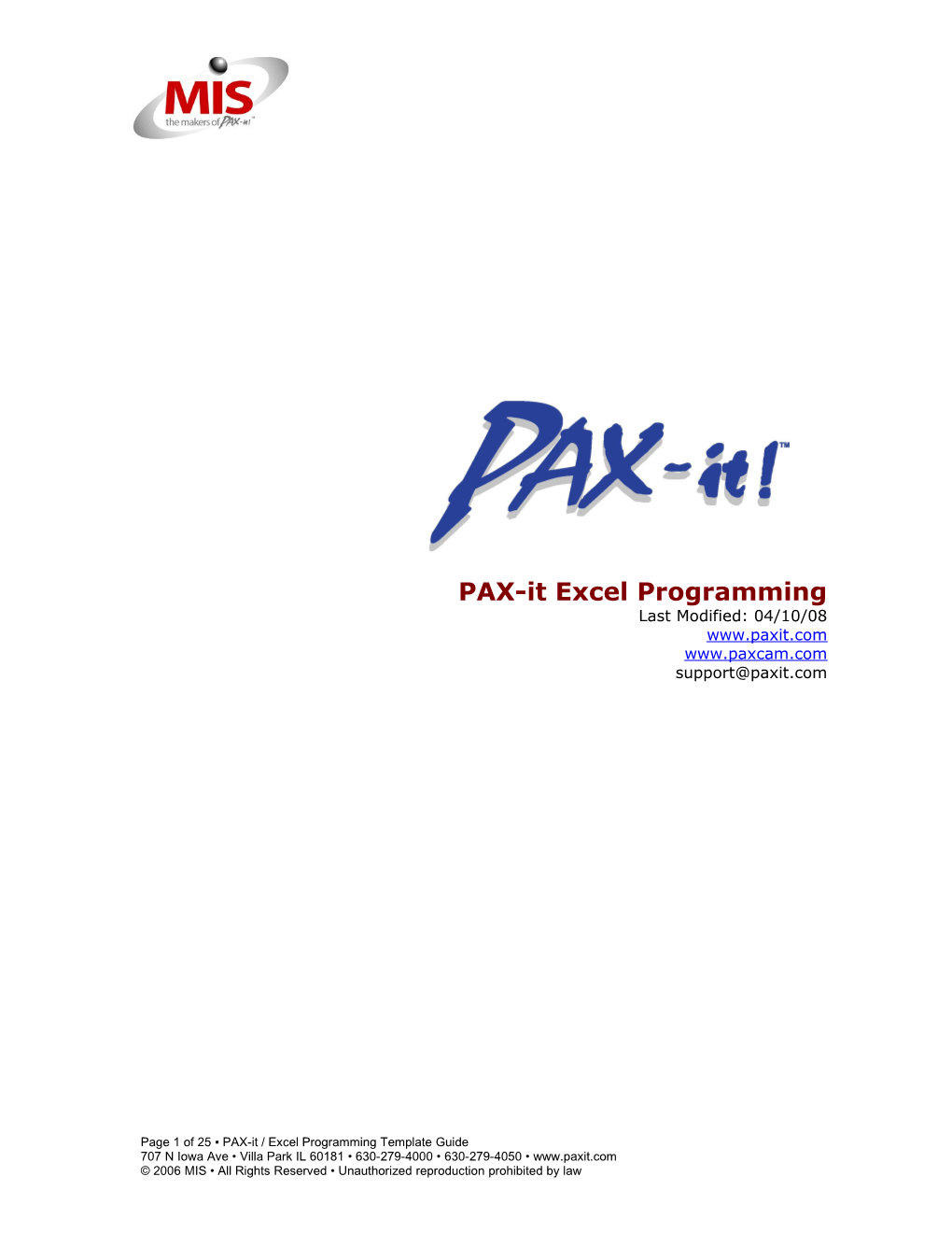 Adding PAX-It Images Into Your Excel Reports