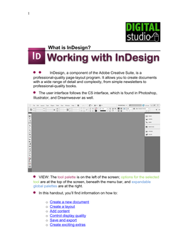 Adobe Indesign Basics