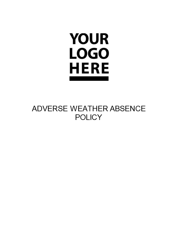 Adverse Weather Absence Policy