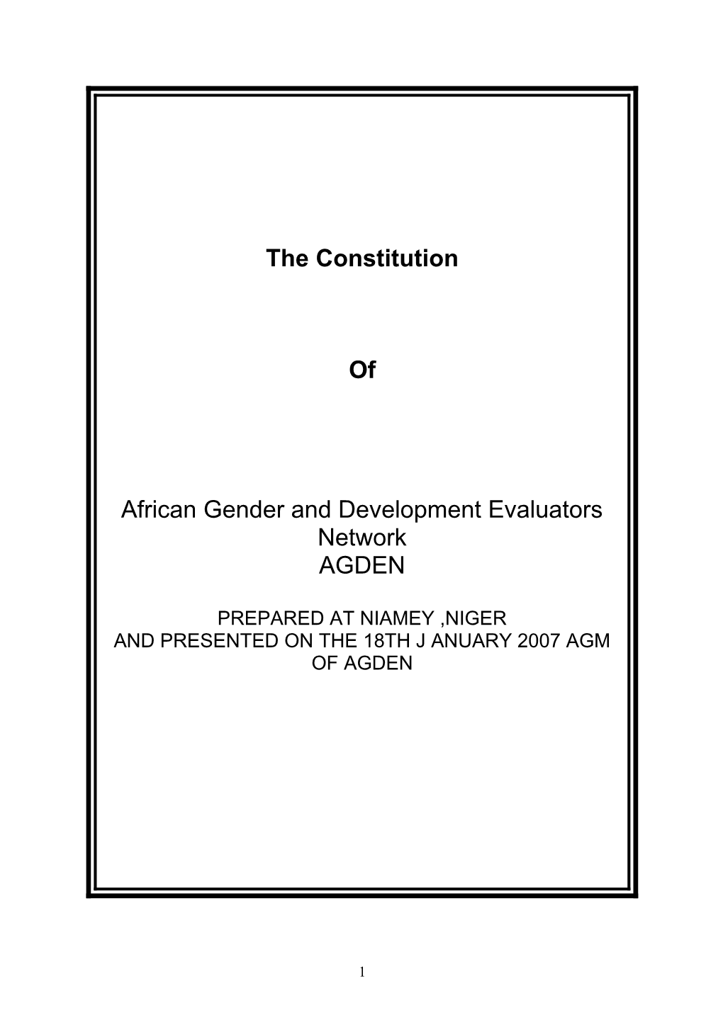 African Gender and Development Evaluators Network