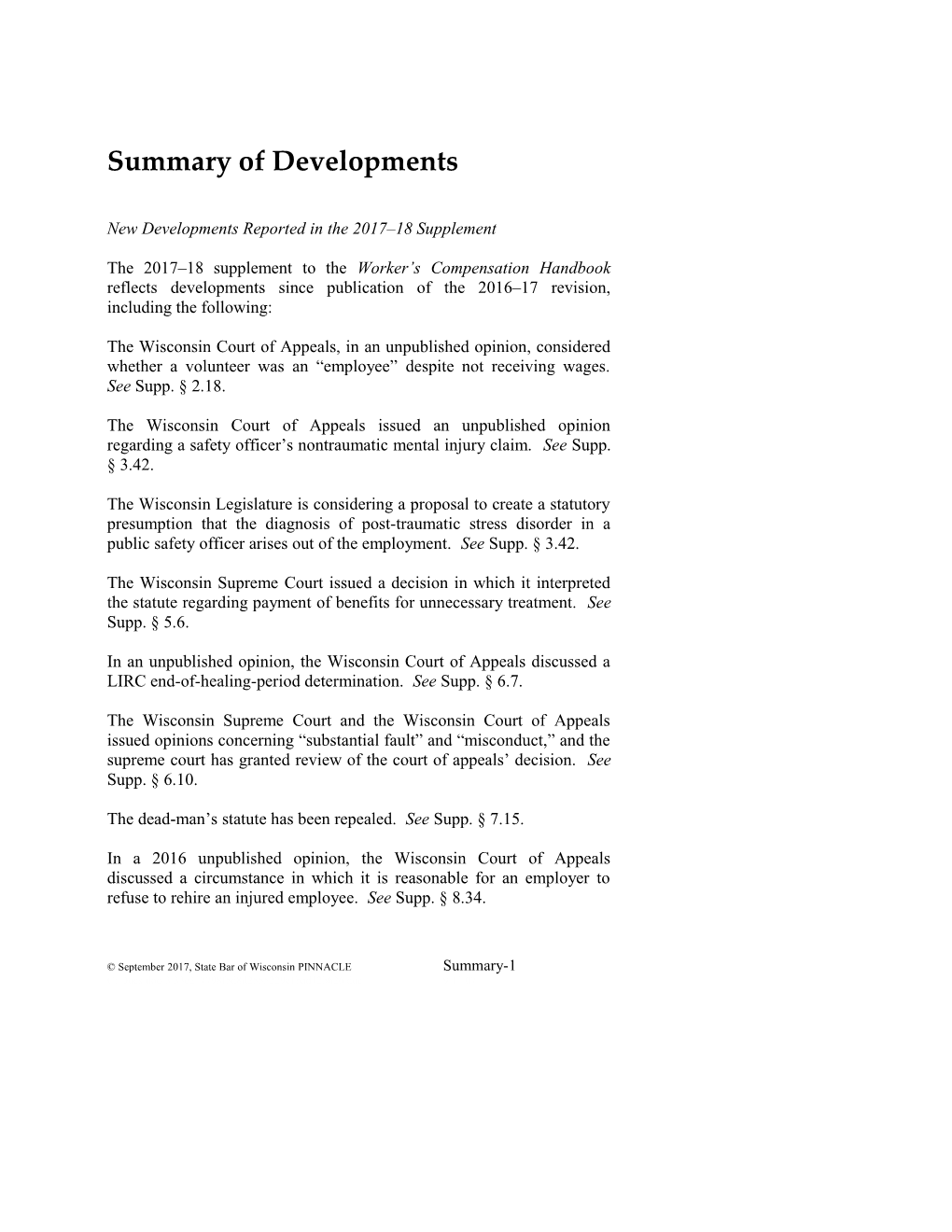 AK0092 Summary of Developments