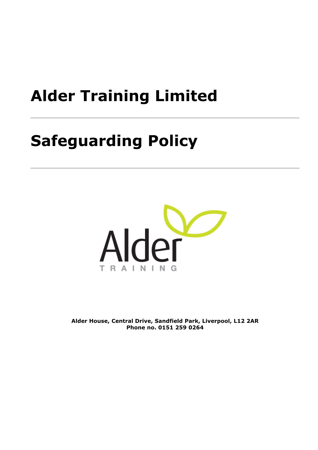 Alder Training Limited