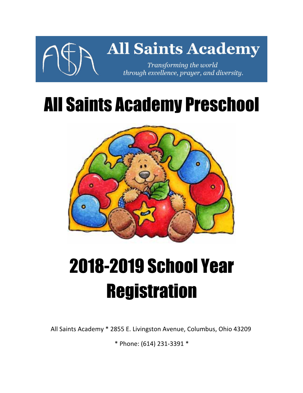 All Saints Academy Preschool