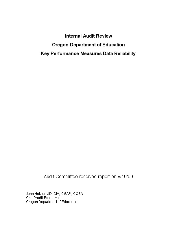 All State Agencies Are Required to Propose a Set of Key Performance Measures (KPM) During