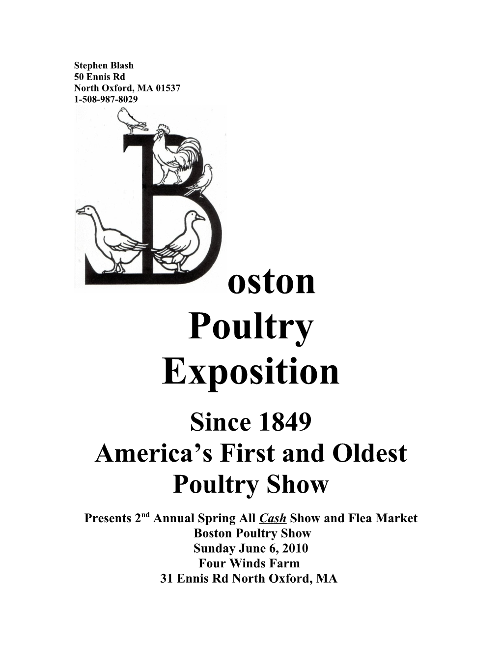 America S First and Oldest Poultry Show