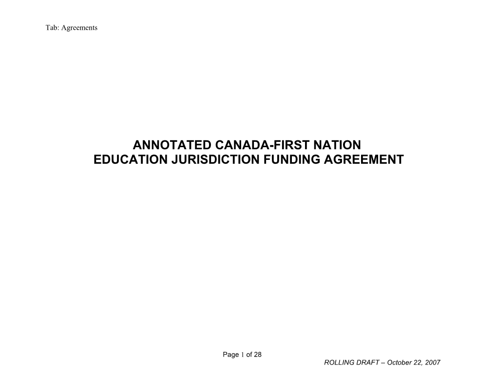 Annotated Canada-First Nation